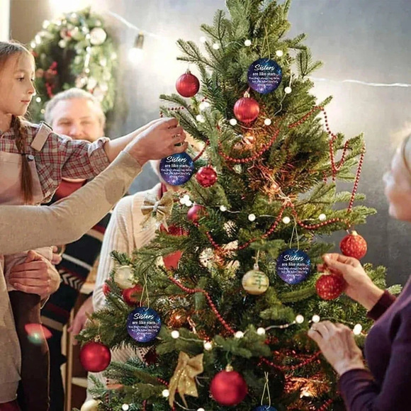 3" Sister Gifts from Brother Ceramic Christmas Decorations - Picture 3 of 7